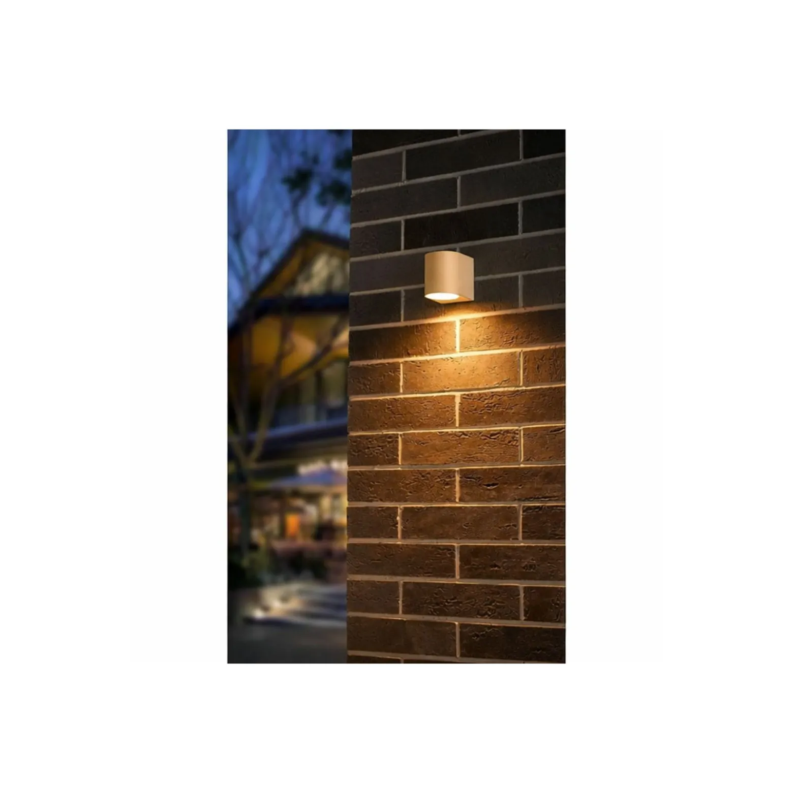D'Lite Vägglampa Vossem Beige| IP54 - Passande för 1x GU10