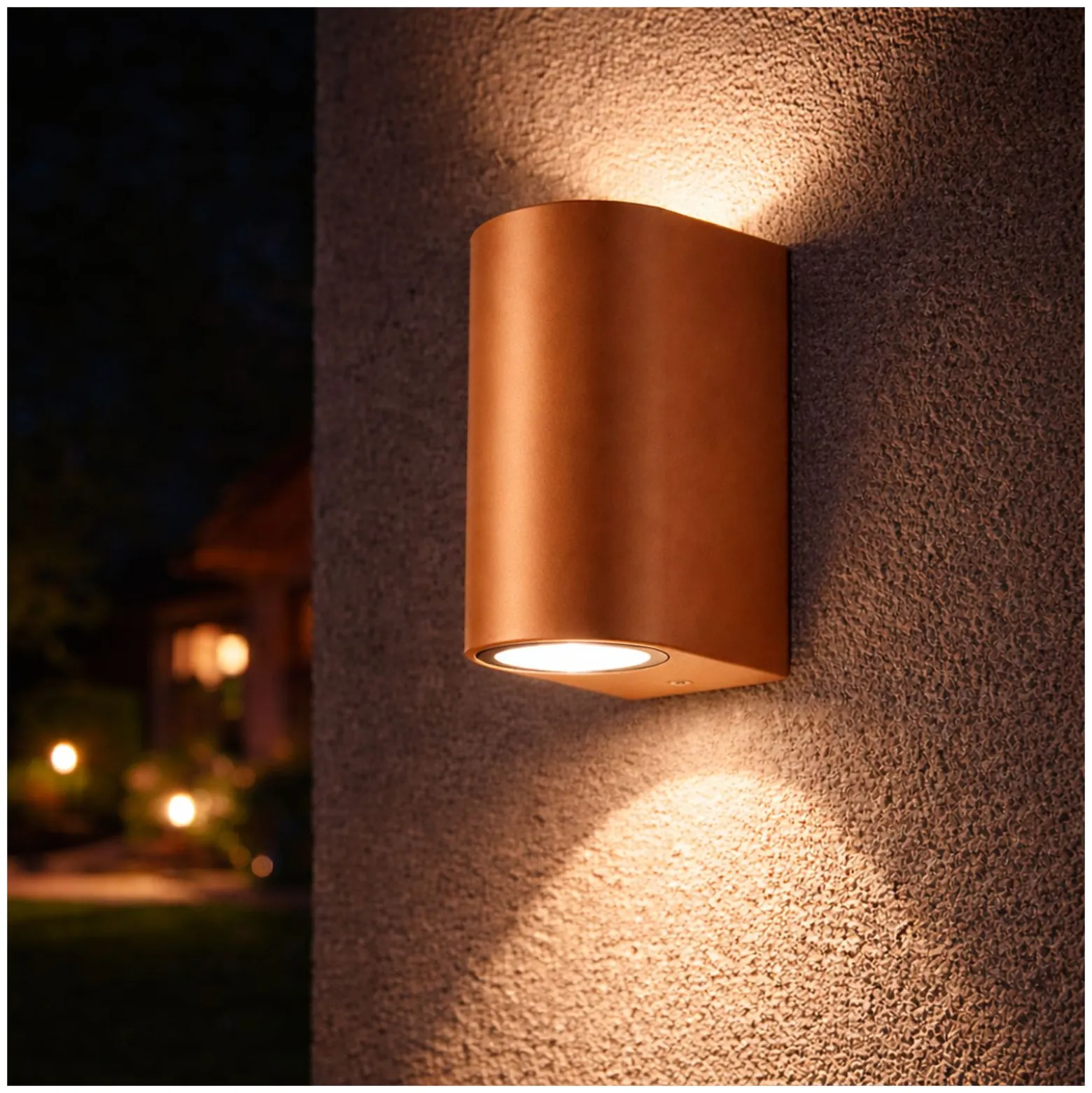 D'Lite Vägglampa Vossem Bronze Up & Down | Passande för 2x GU10
