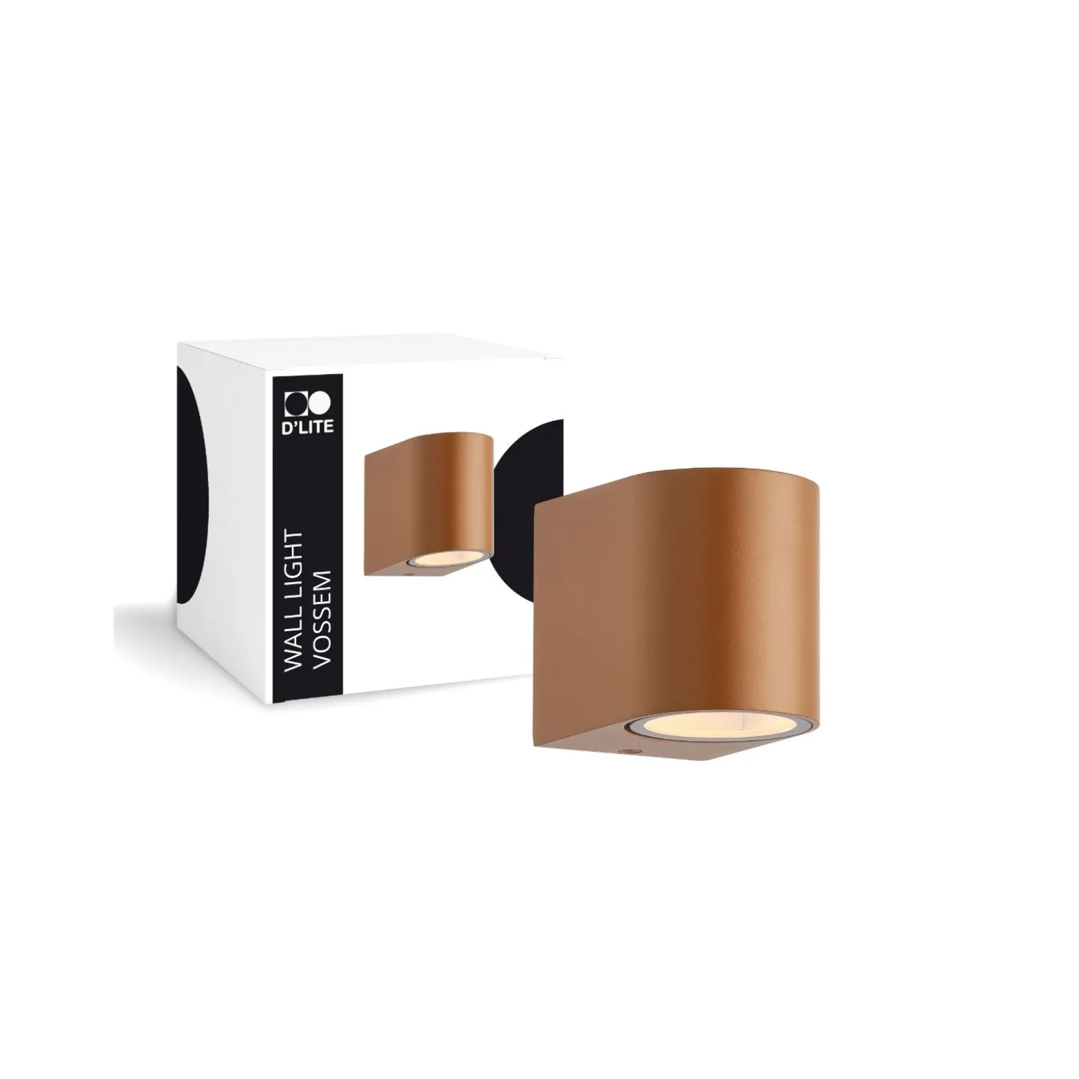 D'Lite Vägglampa Vossem Bronze| IP54 - Passande för 1x GU10