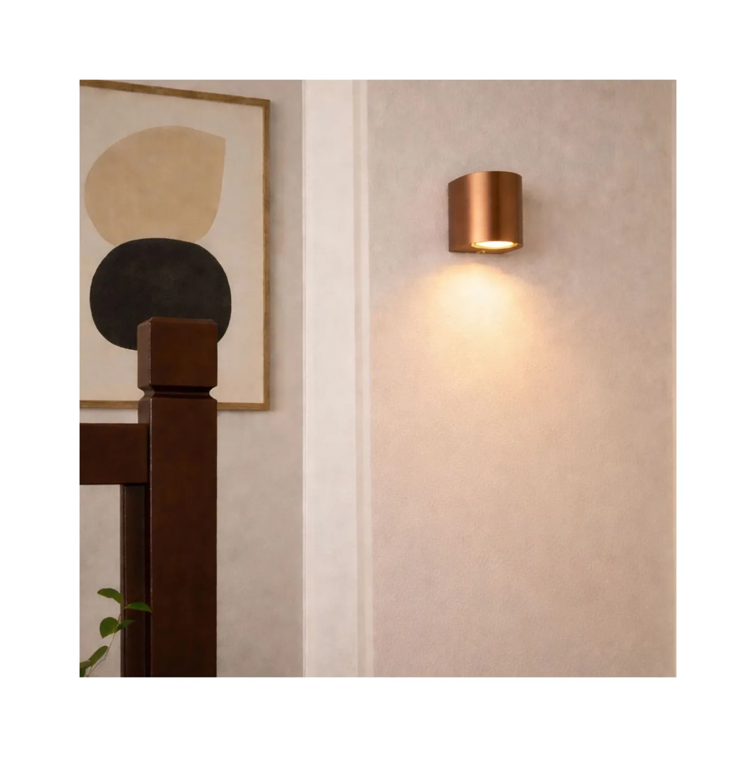 D'Lite Vägglampa Vossem Bronze| IP54 - Passande för 1x GU10