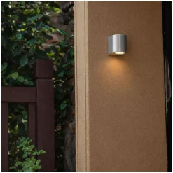 D'Lite Vägglampa Vossem Silver| IP54 - Passande för 1x GU10