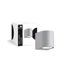 D'Lite Vägglampa Vossem Silver| IP54 - Passande för 1x GU10