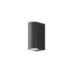 D'Lite Vägglampa Vossem Svart Up & Down| IP54 - Passande För 2x GU10