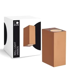 D'Lite Vägglampa Vrebos Bronze Up & Down | Passande för 2x GU10