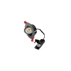 Dotlux LED Downlight Heatspin Svart 7W 840lm 60D - 930-957 CCT | 90mm - Utskärning 68mm - UGR <25 - Bästa Färgåtergivning - Dimbar