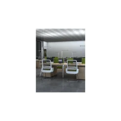 Dotlux LED Golvlampa Roof Butler Silver 80W 8800lm - 840 Kallvit | UGR <19 - 1-10V Dimbar - Rörelsesensor