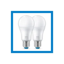 Dubbelpack 2x WiZ Smart LED E27 Päron Matt 8W 806lm | Bästa Färgåtergivning - Dimbar - Ersättare 60W