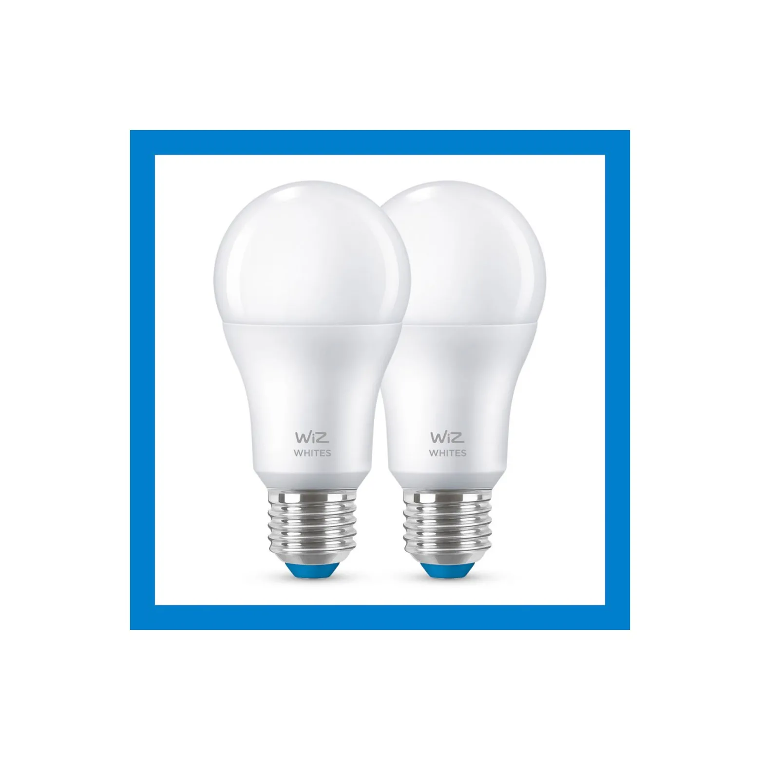 Dubbelpack 2x WiZ Smart LED E27 Päron Matt 8W 806lm | Bästa Färgåtergivning - Dimbar - Ersättare 60W