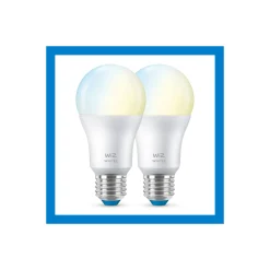 Dubbelpack 2x WiZ Smart LED E27 Päron Matt 8W 806lm | Bästa Färgåtergivning - Dimbar - Ersättare 60W