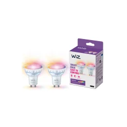 Dubbelpack 2x WiZ Smart LED Spot GU10 PAR16 5W 400lm 36D | Bästa Färgåtergivning - Dimbar - Ersättare 50W