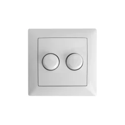 EcoDim Dimmerknapp DUO Busch-Jaeger Balance SI incl. Rotary Lock Platta