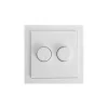 EcoDim Dimmerknapp DUO Busch-Jaeger Future Linear incl. Rotary Lock Platta