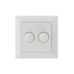 EcoDim Dimmerknapp DUO GIRA/JUNG/Merten incl. Rotary Lock Platta