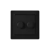 EcoDim Dimmerknapp DUO GIRA/JUNG/Merten incl. Rotary Lock Platta