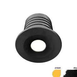 EcoDim Infälld Spot Mini Svart 2.5W 155lm 30D - 827 Extra Varm Vit | 35mm - Utskärning 28mm - IP67 - Dimbar