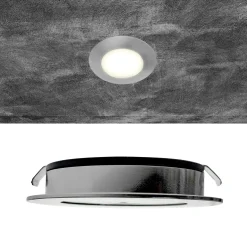 EcoDim Infälld Spot Nickel 3W 240lm 90D - 827 Extra Varm Vit | 62mm - Utskärning 55mm - IP54 - Dimbar