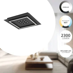 Eglo Taklampa Balazote Stål Svart 245W 4045lm - 827-865 Justerbar Vit | Dimbar