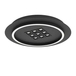 Eglo Taklampa Balazote Stål Svart 205W 3425lm - 827-865 Justerbar Vit | 380mm - Dimbar
