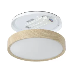 Eglo Taklampa Musurita Plast Stål Trä 146W 1600lm - 830 Varm Vit | 340mm - IP44
