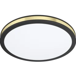 Eglo Taklampa Pescaito Stål Svart Guld 10W 1100lm - 830 Varm Vit | 280mm