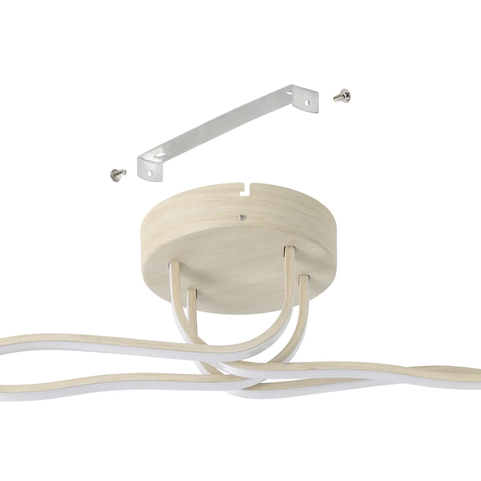 Eglo Taklampa Roncade 2 Stål Aluminium Trä 37W 4700lm - 830 Varm Vit
