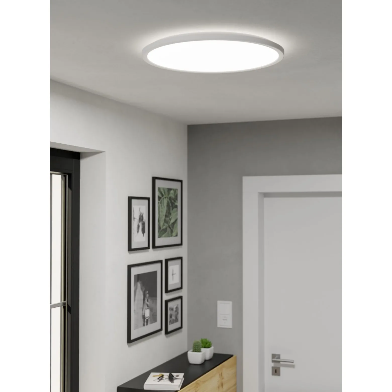 Eglo Taklampa Rovito-r Plast Vit 168W 2900lm - 827-865 Justerbar Vit | 500mm - IP44 - Dimbar