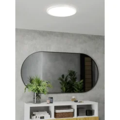 Eglo Taklampa Rovito-r Plast Vit 185W 2300lm - 827-865 Justerbar Vit | 389mm - IP44 - Dimbar