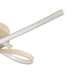 Eglo Taklampa Selvina 2 Stål Aluminium Trä 205W 2900lm - 830 Varm Vit