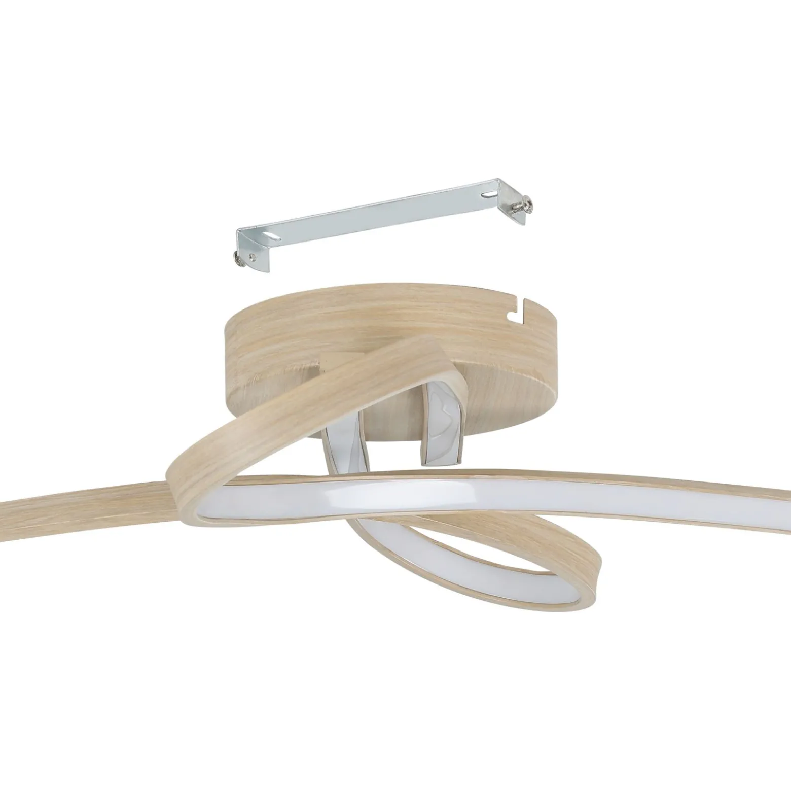 Eglo Taklampa Selvina 2 Stål Aluminium Trä 205W 2900lm - 830 Varm Vit