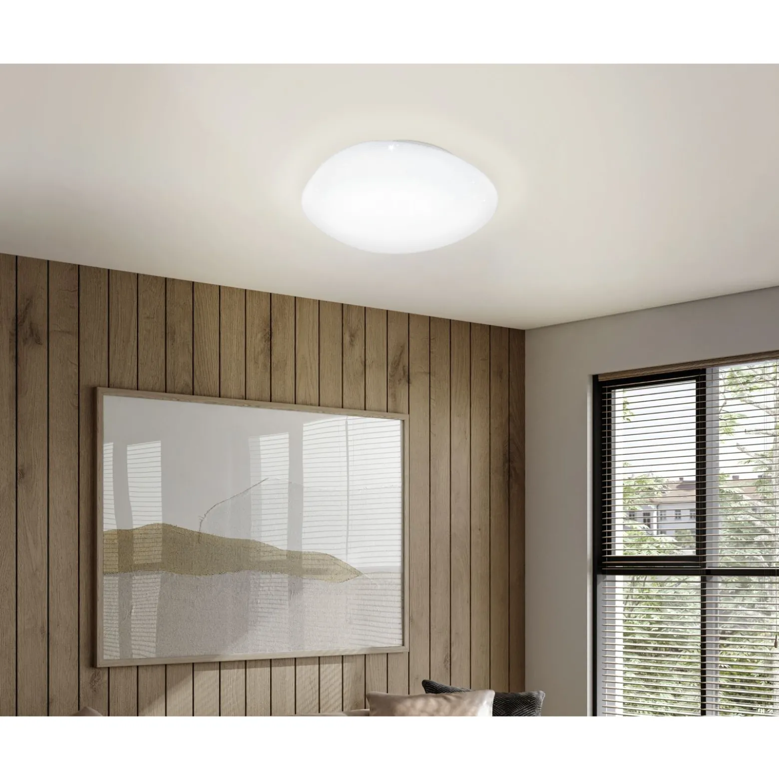 Eglo Taklampa Sileras Stål Vit 205W 2800lm - 827-865 Justerbar Vit | 450mm - Dimbar