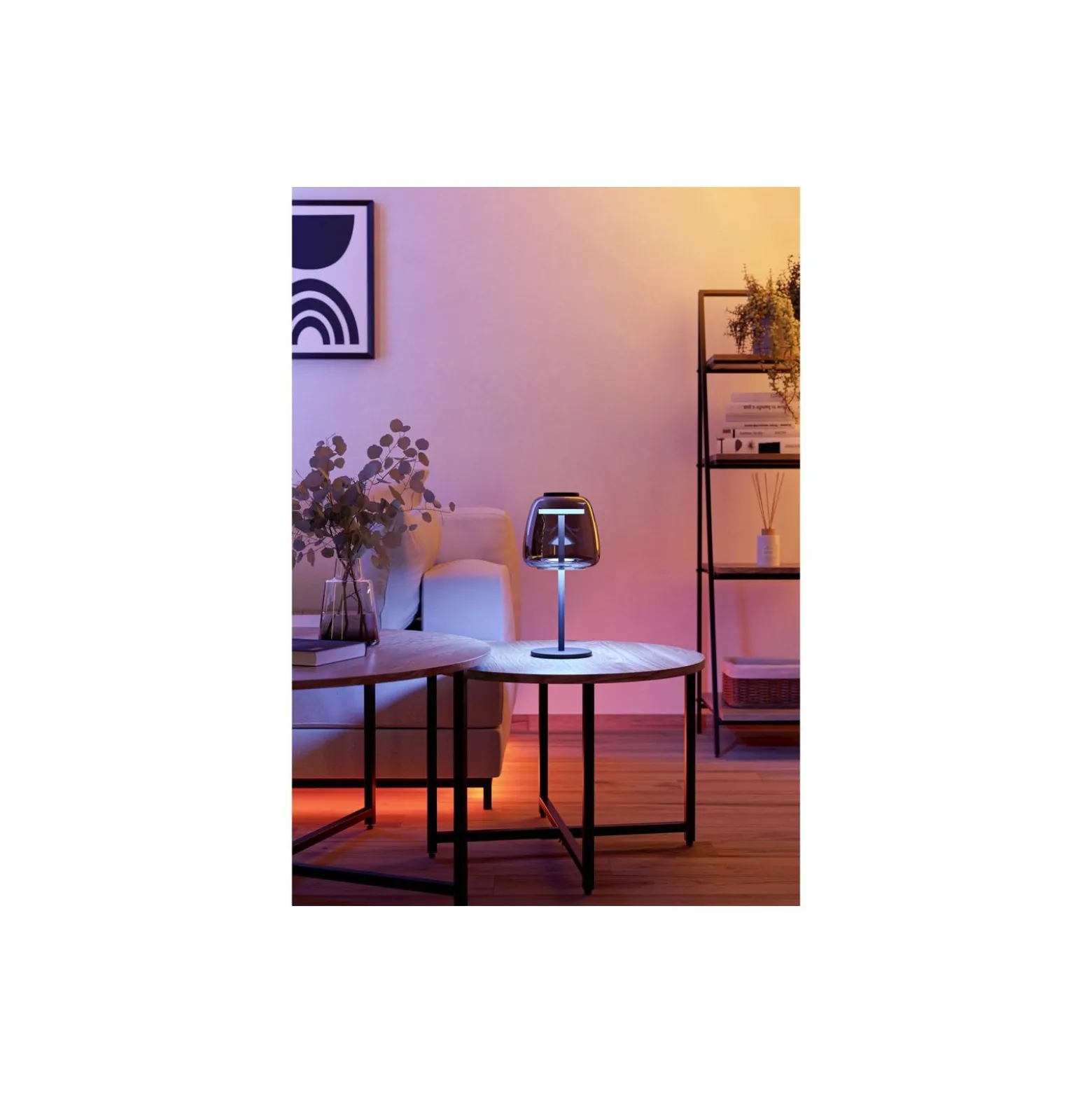 Eglo Bordslampa Alfero-Z Stål Svart 7.7W 1000lm - 827-865 Justerbar Vit + RGB | IP20 - Zigbee Dimbar