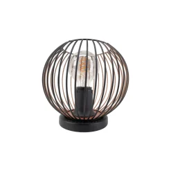 Eglo Bordslampa Almanzora Stål Svart Koppar | IP20 - Passande för 1x E27