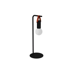 Eglo Bordslampa Apricale Svart, Brun | Passande för 1x E27