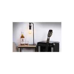 Eglo Bordslampa Apricale Svart, Brun | Passande för 1x E27