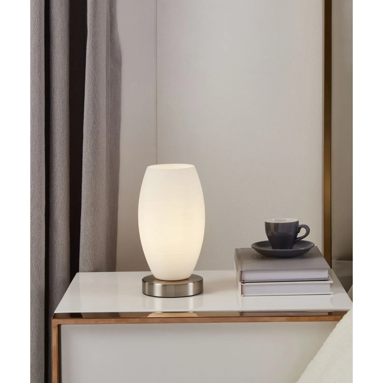 Eglo Bordslampa Batista 3 Stål Vit | Passande För 1x E27
