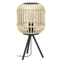 Eglo Bordslampa Bordesley Stål Svart Trä | Passande För 1x E27