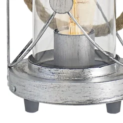 Eglo Bordslampa Bradford Stål Silver | Passande För 1x E27
