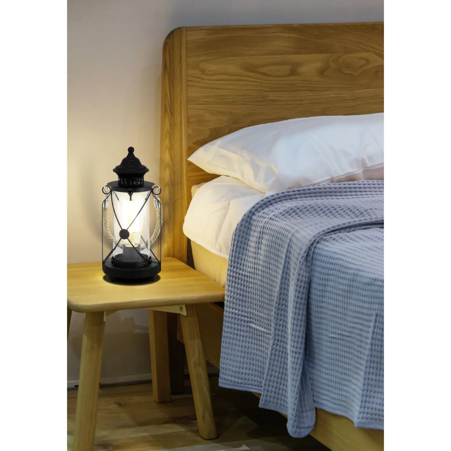 Eglo Bordslampa Bradford Stål Svart | Passande För 1x E27