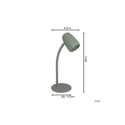 Eglo Bordslampa Carlo Stål Grön | Passande för 1x E14