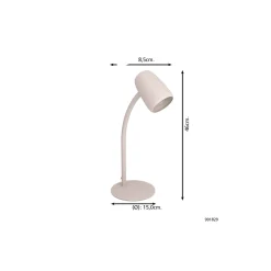 Eglo Bordslampa Carlo Stål Sandig | Passande för 1x E14