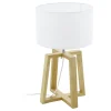 Eglo Bordslampa Chietino 1 Trä Brun | Passande För 1x E27