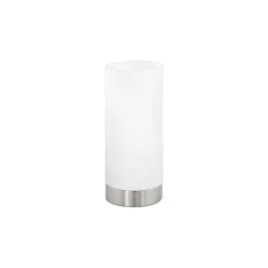 Eglo Bordslampa Damasco 1 Stål Satin Nickel | IP20 - Passande för 1x E27