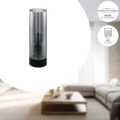 Eglo Bordslampa Damasco 1 Stål Svart | Passande För 1x E27