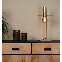 Eglo Bordslampa Escandell Stål Guld | Passande För 1x E27