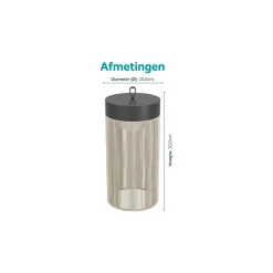Eglo Bordslampa Garvardo Aluminium Svart 2W 270lm - 824-830-840 CCT | IP20 - Touch Dimbar - USB-C