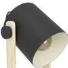 Eglo Bordslampa Hornwood Stål Svart Trä | Passande För 1x E27