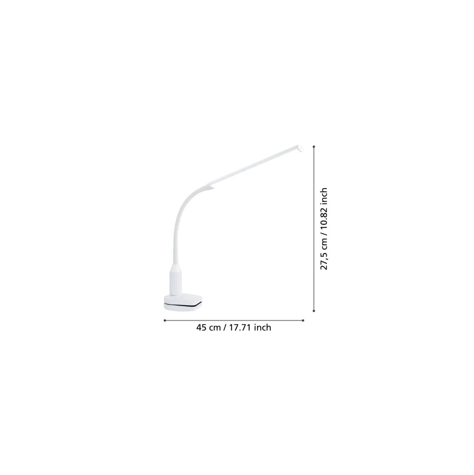 Eglo Bordslampa Laroa Plast Vit 4W 600lm - 840 Kallvit | Dimbar