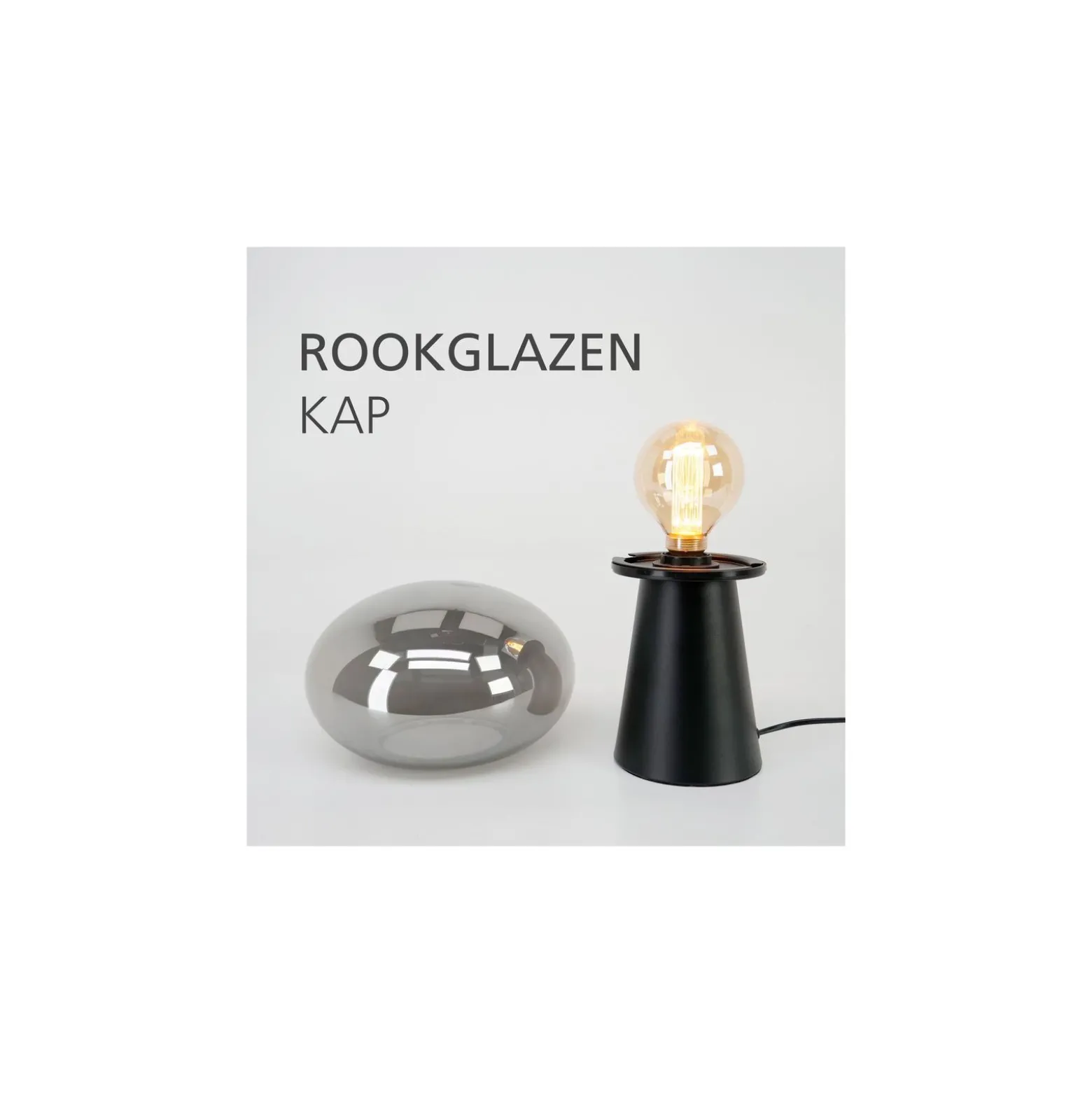 Eglo Bordslampa Madonnina Stål Svart | IP20 - Passande för 1x E27