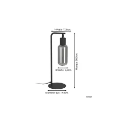Eglo Bordslampa Maione Stål Svart | IP20 - Passande för 1x E27