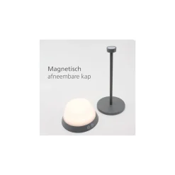 Eglo Bordslampa Meggiano Grå 1W 170lm - 830 Varm Vit | IP54 - Touch Dimbar